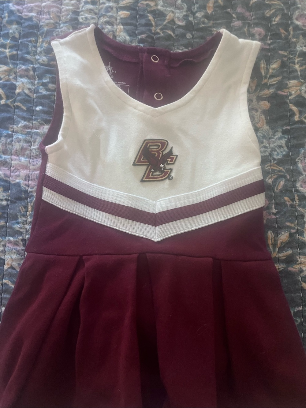 Boston College Maroon & White Baby Cheer Dress